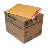 Jiffylite Self-seal Bubble Mailer, #7, Barrier Bubble Lining, Self-adhesive Closure, 14.25 X 20, Golden Kraft, 50-carton