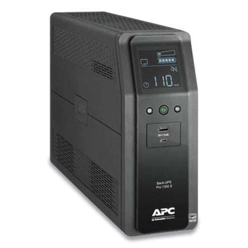 Br1350ms Back-ups Pro Br Series Sinewave Battery Backup System, 10 Outlets, 1350va, 1080 J