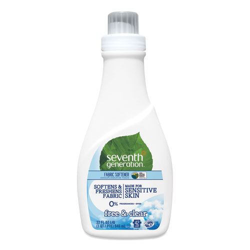 Natural Liquid Fabric Softener, Free And Clear-unscented 32 Oz, Bottle