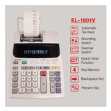 El-1801v Two-color Printing Calculator, Black-red Print, 2.1 Lines-sec