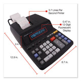 El2196bl Two-color Printing Calculator, Black-red Print, 3.7 Lines-sec