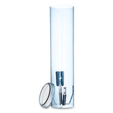 Large Pull-type Water Cup Dispenser, Translucent Blue