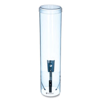 Large Pull-type Water Cup Dispenser, Translucent Blue