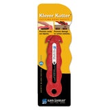 Klever Kutter Safety Cutter, 3 Razor Blades, Red