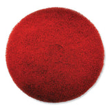 Ez Care Heavy Duty Scrub Pad, 20" Diameter, Red-gray, 5-carton