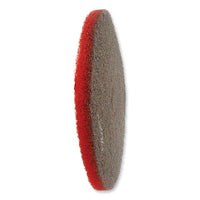 Ez Care Heavy Duty Scrub Pad, 17" Diameter, Red-gray, 5-carton