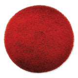 Ez Care Heavy Duty Scrub Pad, 17" Diameter, Red-gray, 5-carton