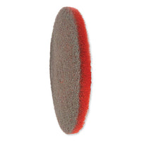 Ez Care Heavy Duty Scrub Pad, 16" Diameter, Red-gray, 5-carton