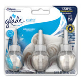 Plugin Scented Oil, Clean Linen, 0.67 Oz, 2 Warmers And 6 Refills-pack