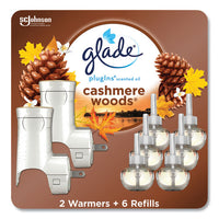 Plugin Scented Oil, Cashmere Woods, 0.67 Oz, 2 Warmers And 6 Refills-pack