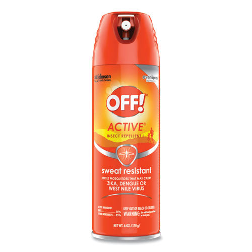 Active Insect Repellent, 6 Oz Aerosol Spray, 12/carton