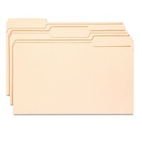 Top Tab File Folders With Antimicrobial Product Protection, 1-3-cut Tabs, Letter Size, Manila, 100-box