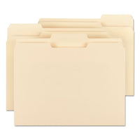 100% Recycled Manila Top Tab File Folders, 1-3-cut Tabs, Letter Size, 100-box