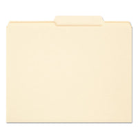 Reinforced Guide Height File Folders, 2-5-cut 2-ply Tab, Right Of Center, Letter Size, Manila, 100-box