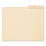 Reinforced Guide Height File Folders, 2-5-cut Printed Tab, Right Of Center, Letter Size, Manila, 100-box