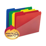 Poly Colored File Folders With Slash Pocket, 1-3-cut Tabs: Assorted, Letter Size, 0.75" Expansion, Assorted Colors, 24-pack