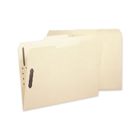 Poly Top Tab Folder With Two Fasteners, 1-3-cut Tabs, Letter Size, Manila, 24-box