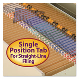 Heavyweight Kraft File Folders, Straight Tab, Letter Size, 11 Pt. Kraft, 100-box