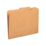 Guide Height Reinforced Heavyweight Kraft File Folders, 2-5-cut Tabs, Right Of Center, Letter Size, Kraft, 100-box
