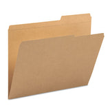 Guide Height Reinforced Heavyweight Kraft File Folders, 2-5-cut Tabs, Right Of Center, Letter Size, Kraft, 100-box