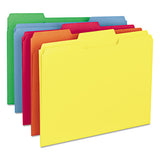 Colored File Folders, 1-3-cut Tabs, Letter Size, Assorted, 100-box