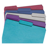 Colored File Folders, 1-3-cut Tabs, Letter Size, Assorted, 100-box