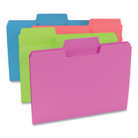 Supertab Top Tab File Folders, 1-3-cut Tabs, Letter Size, 11 Pt. Stock, Assorted, 24-pack