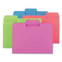 Supertab Top Tab File Folders, 1-3-cut Tabs, Letter Size, 11 Pt. Stock, Assorted, 24-pack
