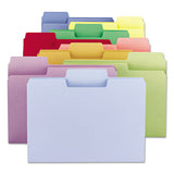 Supertab Colored File Folders, 1-3-cut Tabs, Letter Size, 11 Pt. Stock, Assorted, 100-box