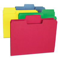 Supertab Colored File Folders, 1-3-cut Tabs, Letter Size, 11 Pt. Stock, Assorted, 100-box