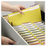 Top Tab Colored 2-fastener Folders, 1-3-cut Tabs, Letter Size, Yellow, 50-box