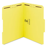 Top Tab Colored 2-fastener Folders, 1-3-cut Tabs, Letter Size, Yellow, 50-box
