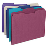 Colored File Folders, 1-3-cut Tabs, Letter Size, Navy Blue, 100-box
