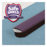 Six-section Pressboard Top Tab Classification Folders With Safeshield Fasteners, 2 Dividers, Letter Size, Blue, 10-box