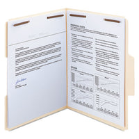 Supertab Reinforced Guide Height 2-fastener Folders, 1-3-cut Tabs, Letter Size, 11 Pt. Manila, 50-box