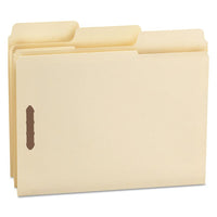 Supertab Reinforced Guide Height 2-fastener Folders, 1-3-cut Tabs, Letter Size, 14 Pt. Manila, 50-box