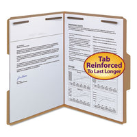 Top Tab 2-fastener Folders, 1-3-cut Tabs, Letter Size, 11 Pt. Kraft, 50-box