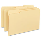 100% Recycled Manila Top Tab File Folders, 1-3-cut Tabs, Legal Size, 100-box
