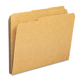 Heavyweight Kraft File Folders, Straight Tab, Legal Size, 11 Pt. Kraft, 100-box