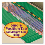 Reinforced Top Tab Colored File Folders, Straight Tab, Legal Size, Green, 100-box