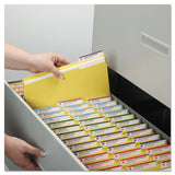 Reinforced Top Tab Colored File Folders, 1-3-cut Tabs, Legal Size, Yellow, 100-box