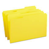 Reinforced Top Tab Colored File Folders, 1-3-cut Tabs, Legal Size, Yellow, 100-box