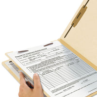 Manila Four- And Six-section Top Tab Classification Folders, 1 Divider, Legal Size, Manila, 10-box