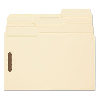 Supertab Reinforced Guide Height 2-fastener Folders, 1-3-cut Tabs, Legal Size, 11 Pt. Manila, 50-box