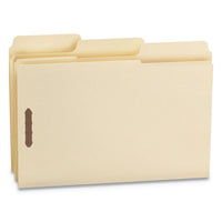 Supertab Reinforced Guide Height 2-fastener Folders, 1-3-cut Tabs, Legal Size, 14 Pt. Manila, 50-box