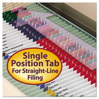 Recycled Pressboard Folders With Two Safeshield Coated Fasteners, Straight Tab, 2" Expansion, Legal Size, Gray-green, 25-box