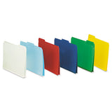 Expanding Recycled Heavy Pressboard Folders, 1-3-cut Tabs, 1" Expansion, Letter Size, Dark Blue, 25-box