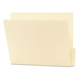Heavyweight Manila End Tab Folders, 9" Front, 1-3-cut Tabs, Bottom Position, Letter Size, 100-box