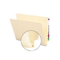 Heavyweight Manila End Tab Expansion Folders, Straight Tab, Letter Size, 50-box
