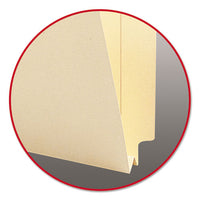 Heavyweight Manila End Tab Expansion Folders, Straight Tab, Letter Size, 50-box